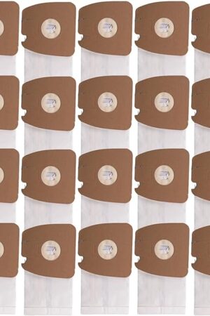 20 Pack Replacement Vacuum Dust Bags MM Premium Paper Bag Fit For Sanitaire S3680 & SC3680 Canister Vacuums, 63253A (20 Pack)