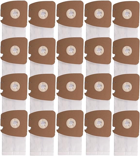 20 Pack Replacement Vacuum Dust Bags MM Premium Paper Bag Fit For Sanitaire S3680 & SC3680 Canister Vacuums, 63253A (20 Pack)