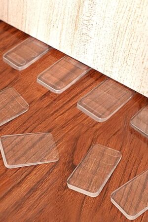 8 Pcs Table Wedge Clear Shim, Plastic Shims Levelers Adjustable Blocks Furniture Wedges, Leveling for Hot Tub Toilet Restaurant Appliance Door Stops, Trimmable Fix Highest Side 1/4" (6.5mm)