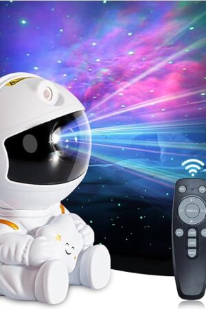 Astronaut Galaxy Projector Night Light for Kids Bedroom Star Projector with Remote Control, Aesthetic Nebula Astronaut Projector Ambient Lighting for Gaming Room, Home Theater, Ceiling, Party Decor