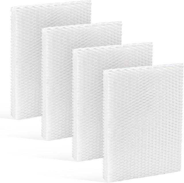 Cabiclean MD1-0034 Replacement Humidifier Wicks Filters Compatible with Vornado Evaporative Humidifier Model Evap40, Evap2, EV100, EV200, EVDC300, EVDC500, (4-Pack)