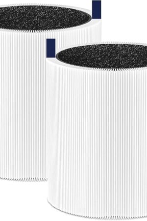Blue Pure 511 Filter Replacement Compatible with Blueair Blue Pure 511 Air Purifier, 2 Pack Blue Air 511 Filter Particle and Activated Carbon Filter