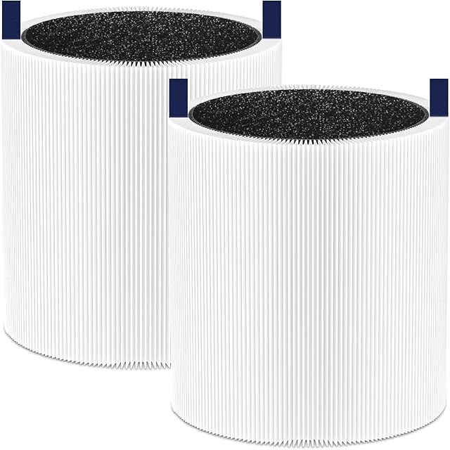 Blue Pure 511 Filter Replacement Compatible with Blueair Blue Pure 511 Air Purifier, 2 Pack Blue Air 511 Filter Particle and Activated Carbon Filter