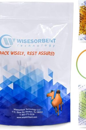 3g 100Pcs Silica Gel Orange Indicating (Orange to Green) Silica Gel Packets Food Grade Desiccant Packs Dehumidifier - Silica Packets, Moisture Absorbers