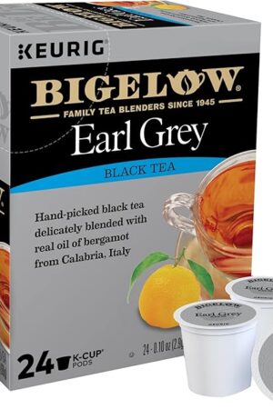Bigelow Earl Grey Tea, 24-Count K-Cup Portion Pack for Keurig Brewers