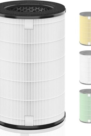 AP-T45 AP-T40FL Replacement Filter Compatible with 1461901 HoMedics Air Purifier Filter Replacement for AP-T45 TotalClean 5 in 1 Model AP-T40 AP-T40WT AP-T40WTAR AP-T45WT H13 True HEPA, 1-Pack