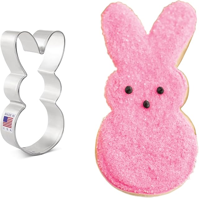 Ann Clark Cookie Cutters Easter Bunny Cookie Cutter, 4" Made in USA