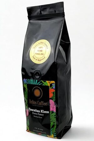 100% Hawaiian Kona Coffee, Extra Fancy - Whole Bean - 1lb.