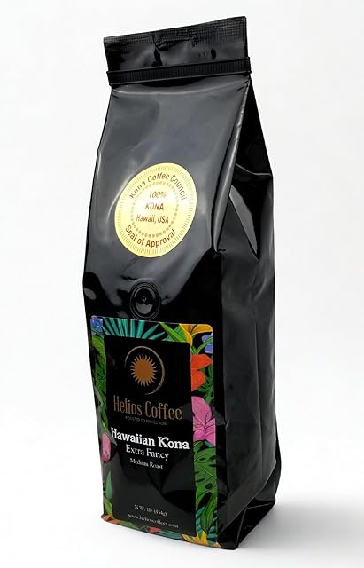 100% Hawaiian Kona Coffee, Extra Fancy - Whole Bean - 1lb.