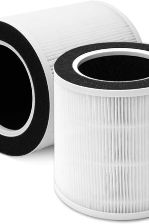 VK-6067B Replacement Filter, Compatible with Vremi Air Purifier and HOKEKI VK-6067B Air Purifier, Compare to Vremi Replacement Filters, 4-in-1 H13 Grade True HEPA Filter, 2 Pack