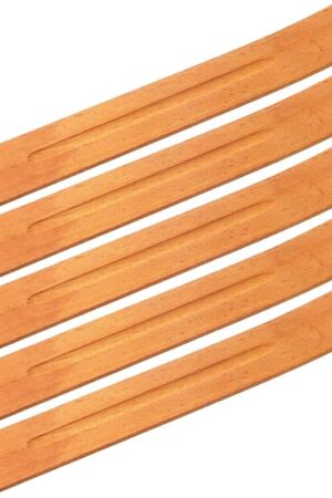 5 Pieces Incense Sticks Holder Incense Burner Ash Catcher, 9.06 Inches Long (Yellow Brown)