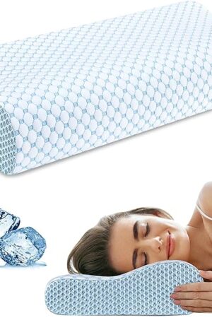 Cervical Pillow for Neck Pain Relief, Contour Memory Foam Pillows for Sleeping, Odorless Ergonomic Pillow Adjustable Orthopedic Cooling Pillow Bed Pillow Neck Support for Side Back Stomach Sleepers