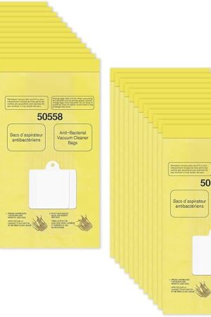 24 Pack 50558 Vacuum Bags for Kenmore Canister Type C/Q 5055 50555 50557 Replacement Dust Bags for Kenmore 200 400 600 800 Series Vacuum Cleaner