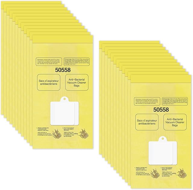24 Pack 50558 Vacuum Bags for Kenmore Canister Type C/Q 5055 50555 50557 Replacement Dust Bags for Kenmore 200 400 600 800 Series Vacuum Cleaner