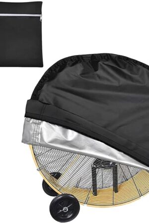 VEGARD Industrial 42" Direct-Drive Drum Fan Cover,Outdoor Fan Cover, Belt Drive Drum Fan Cover, Waterproof&Dustproof Cover for 42" Direct-Drive Drum Fan,High Capacity Barrel Fan,Commercial Floor Fan