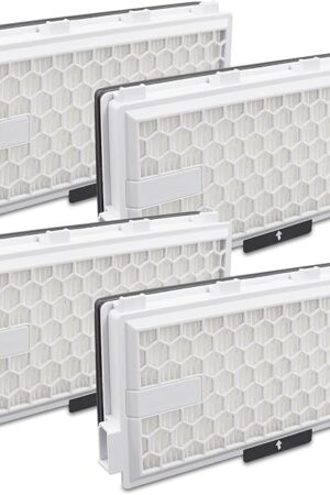 Airclean 50 Filter Replacement Compatible with Miele Active SF-HA50 S4 S5 S6 S8 S8000 S8999 S6000 S6999 S5000 S5999 S4000 S4999, Complete C2 C3 Vacuum Cleaner (4 Packs)