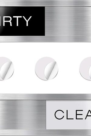 Dishwasher Magnet Clean Dirty Sign, Premium Strong Clean Dirty Magnet for Dishwasher, Universal Dirty Clean Dishwasher Magnet, Clean Dirty Sign Indicator for Kitchen Decor, Easy to Read & Slide