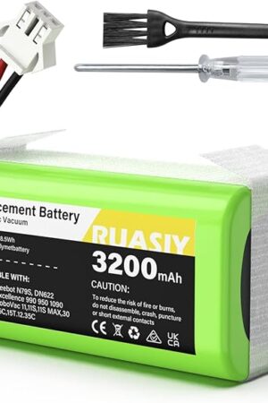 14.4v Vacuum Robot Battery Replacement: for Eufy Robovac 11S 11 30C 30 25C 15C 15T G30 G20-3200mAh Vacuum Batteries for Ecovacs Deebot N79 N79w N79w DN622, Shark Ion Rv750, Goovi, Amarey, Coredy Etc