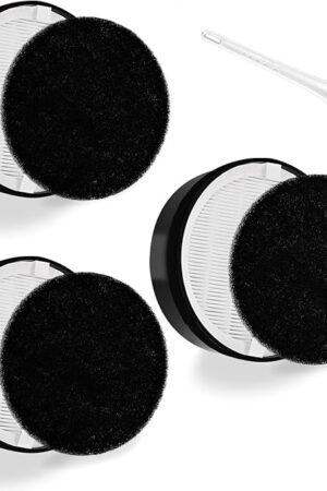 3 Pack LV-H132 Replacement Filter Compatible for LEVOIT LV-H132 Air Purifier LV-H132-RF, H13 True HEPA Filter, Activated Carbon Filter, Replace Part LV-H132-RF