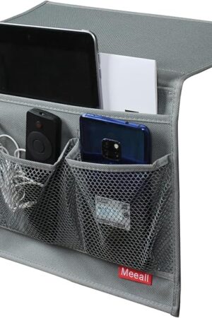 Bedside Storage Organizer Caddy Table Cabinet Storage Organizer Grey