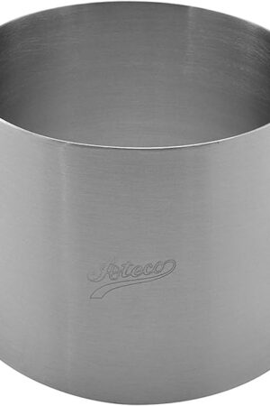 Ateco Round Cake Ring Dessert Mold, 3" High x 4" Diameter, Stainless Steel
