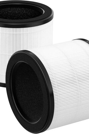 2 Pack HAPF360 Type J Filter Replacement Compatible with Holmes 360° Purifier HAP360W and Bionaire BAPF361