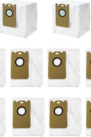 10 Pack Dust Bags fit for Laresar L6 Pro/ L6 Nex,Honiture Q6 Pro, AIRROBO T10+,Neabot NOMO N2,iHome AutoVac Nova S1 Pro Robot Vacuum iHRVS1PRO-3BLK Replacement Accessories Parts