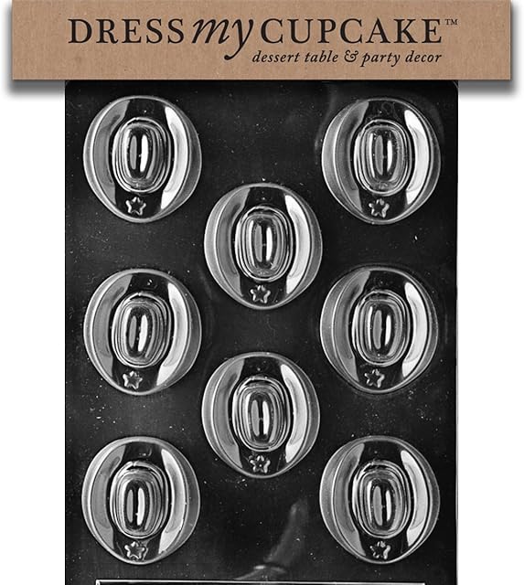 Dress My Cupcake Chocolate Candy Mold, Cowboy Hats