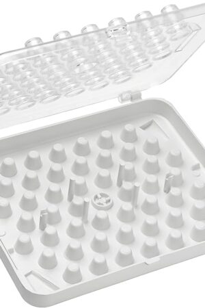 Ateco 8783 Tube Storage Box, 52-Compartments for Small Decorating Tubes