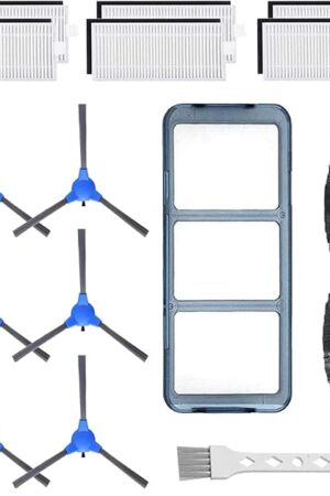 Eufy Replacement Parts Kit for RoboVac 11S, 30, 30C, 15C, 12, 35C - Robot Vacuum Cleaner Accessory Kit: 6 Filters, 6 Side Brushes, 1 Main Brush, 1 Pre-Filter