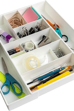 Dial Industries Expandable Junk Drawer Desk Organizer Storage Tray