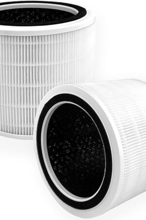 Core 200S-P Replacement Filter for LEVOIT Core 200S Air Purifier, 3-in-1 HEPA, High-Efficiency Activated Carbon, Part Core 200S-RF, 2 Pack