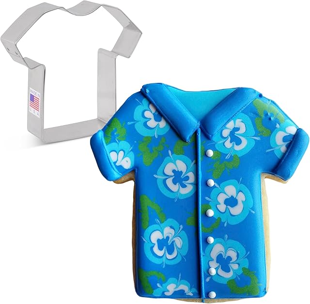 Ann Clark Cookie Cutters T Shirt/Sports Jersey/Medical Scrub Cookie Cutter, 3.5" Made in USA