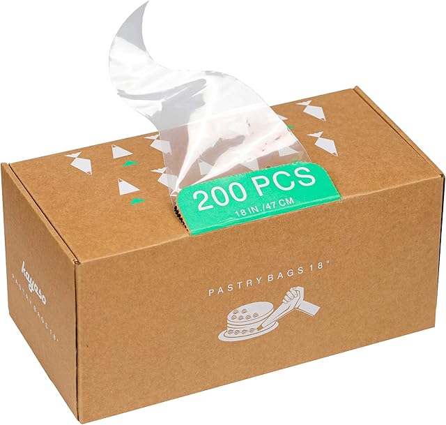 Disposable Piping Bags, Cake Decorating Bags, Pack of 200 Pieces (16-Inch)
