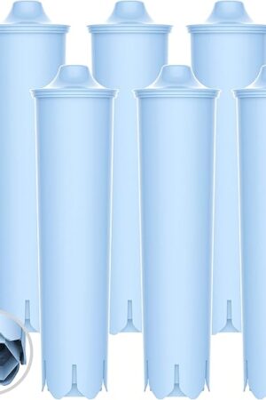 EcoAqua Replacement Filter, Replacement for Jura® Clearyl/Claris Blue Capresso® Clearyl Coffee Machine Water Filter, Pack of 6