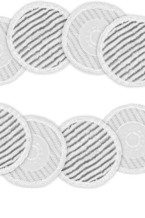 AIR U+ 8 Pack Replacement Steam Mop Pads for Shark S8201 S8001 S7001 S7201 S7000AMZ S7000 S7005 S7020 S7001C Steam Mop, Steam & Scrub All-in-One Scrubbing and Sanitizing, Dirt Grip Scrub Washable Pad