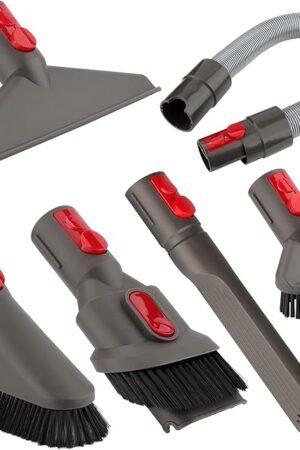 Accessory Tool Kit Attachment Set with Extension Hose for Dyson GEN5 G5 V15 V12 V11 V10 V8 V7 Cordless Vacuum Cleaner (6 in 1)