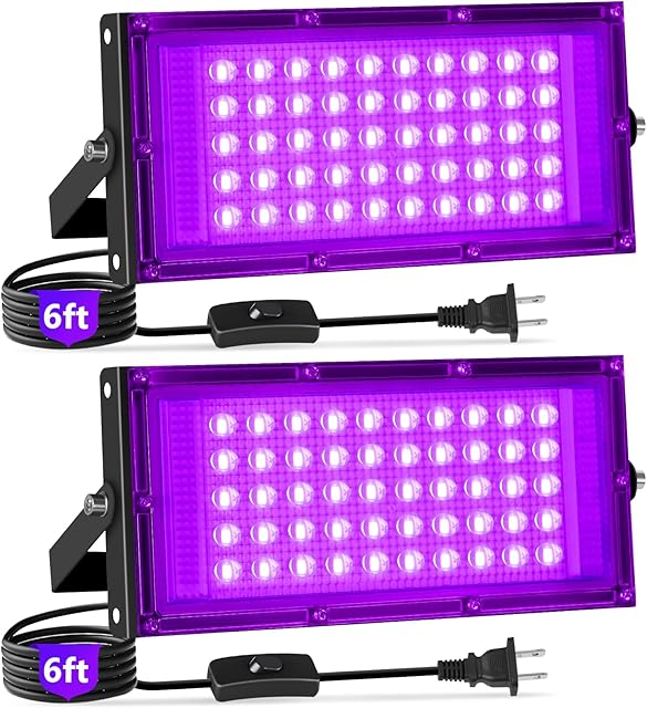 36W LED Black Light Floodlight 2 Pack
