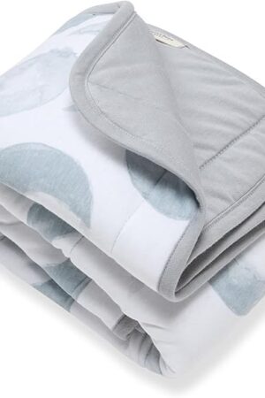 Burt's Bees Baby Reversible Blanket Jersey Cotton Quilted