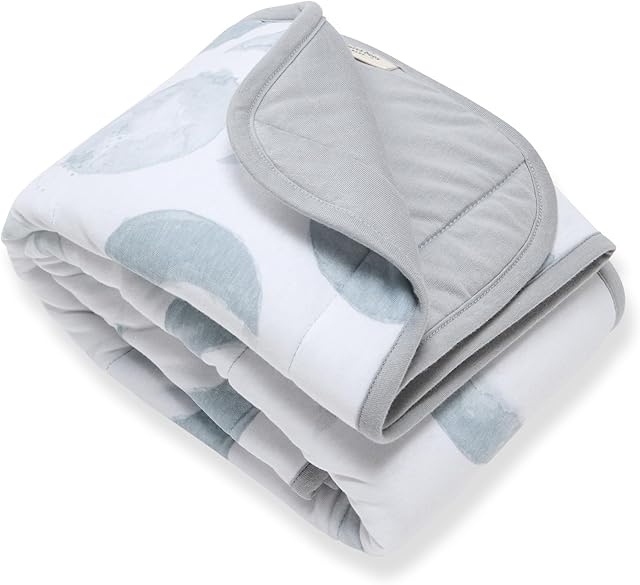 Burt's Bees Baby Reversible Blanket Jersey Cotton Quilted