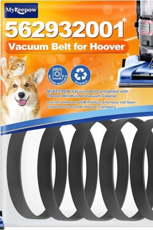 562932001 Vacuum Belt for Hoover Windtunnel Vacuum Cleaner, Part #562932001/38528-033/Ah20080, 5Pack