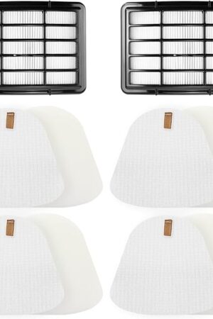 4 Foam + 2 Hepa Filter Replacement for Shark NV360 NV352 NV350 NV351 NV356e NV380 UV540 Navigator Lift-Away Deluxe Vacuum Part Xff350 Xhf350