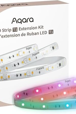 Aqara LED Strip T1 Extension,Requires LED Strip T1 (Sold Separately),3.28 FT RGBIC LED Light Extension with 16 Million Colors/Tunable White/Gradient Effects (1 Pack,39.36 inch)