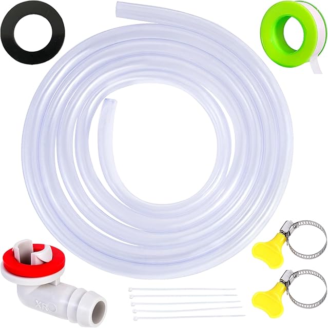 3 Feet Air Conditioner Drain Hose, 3/5 '' Portable AC Drain Hose Connector,2.0MM Thick,Not Easily Deformed,Replacement for Universal Mini-Split AC Unit & Window Air Conditioning Unit