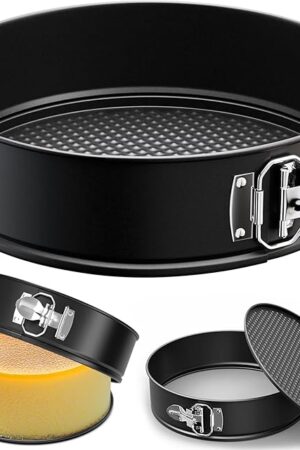 9 Inch Springform Pan with Removable Bottom, Non-stick Round Spring Form Cake Mold Cheesecake Pan For Baking
