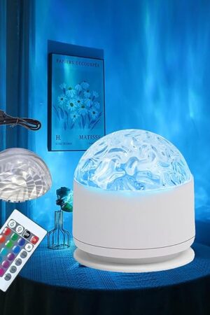 2 in 1 Galaxy Light, 16 Color Aurora Night Light Projector, Ocean Wave Projector with Remote Control, USB Recharge Northern Lights Projector for Bedroom Home Decor Gifts (Aurora & Wave)