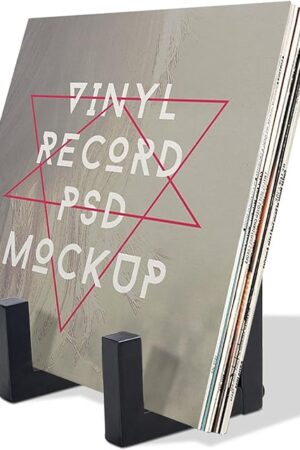 Vinyl Record Storage Holder, Black Lp Record Holder,Metal Album Storage for Vinyl Records