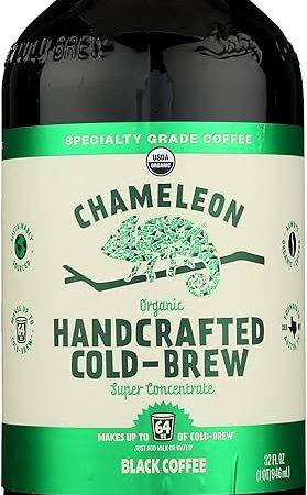 CHAMELEON COLD BREW Organic Original Cold Brew Coffee Concentrate, 32 FZ
