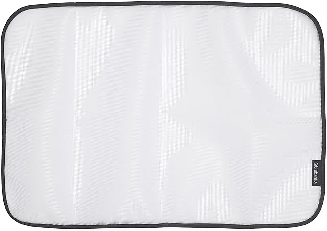 Brabantia Protective Ironing Cloth (15.75 x 23.62) Mesh Sheet to Prevent Steam Iron Shiny Marks on Clothes, Sensitive Fabric Garments