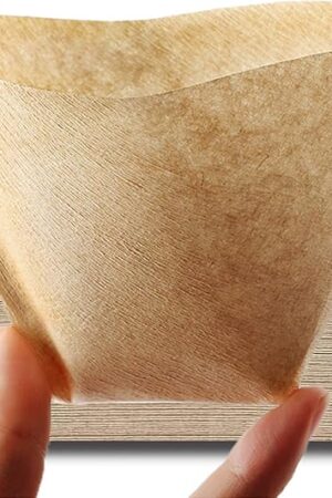 Coffee Filter #1, Disposable Coffee Filter Paper Natural Brown Cone Coffee Filters Unbleached U Shape Fit for Pour Over Coffee Cup, Coffee Maker(Brews 1-2 Cups,100 Count)